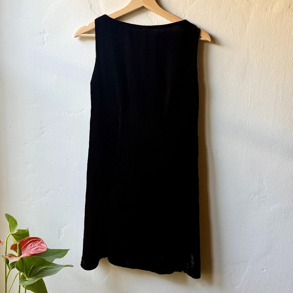 Reformation Brisbane Velvet Dress, Black, Size 8